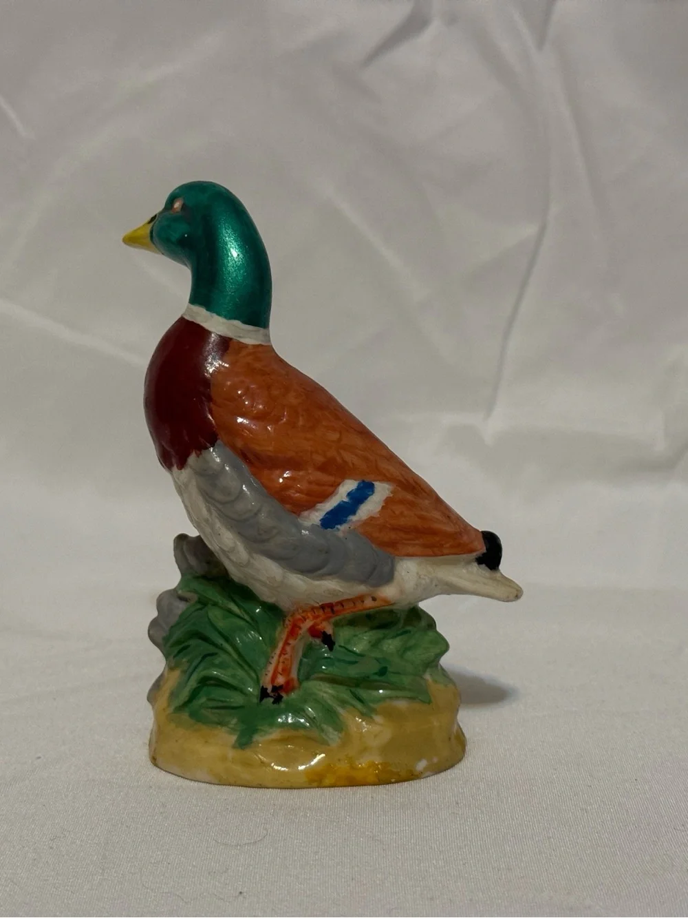 Hand-Painted Mallard Duck Figurine - Multicolor